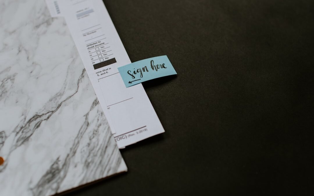 Titre: Documents fin contrat